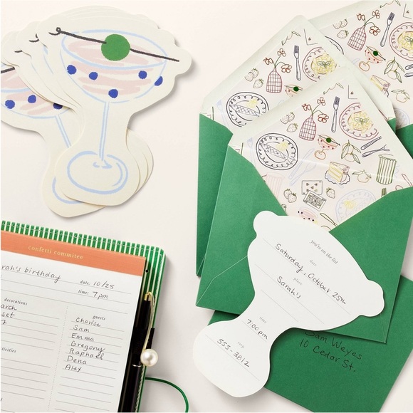 Kate Spade x Target 10CT Note Cards Party Invitation Set - Picture 2 of 3